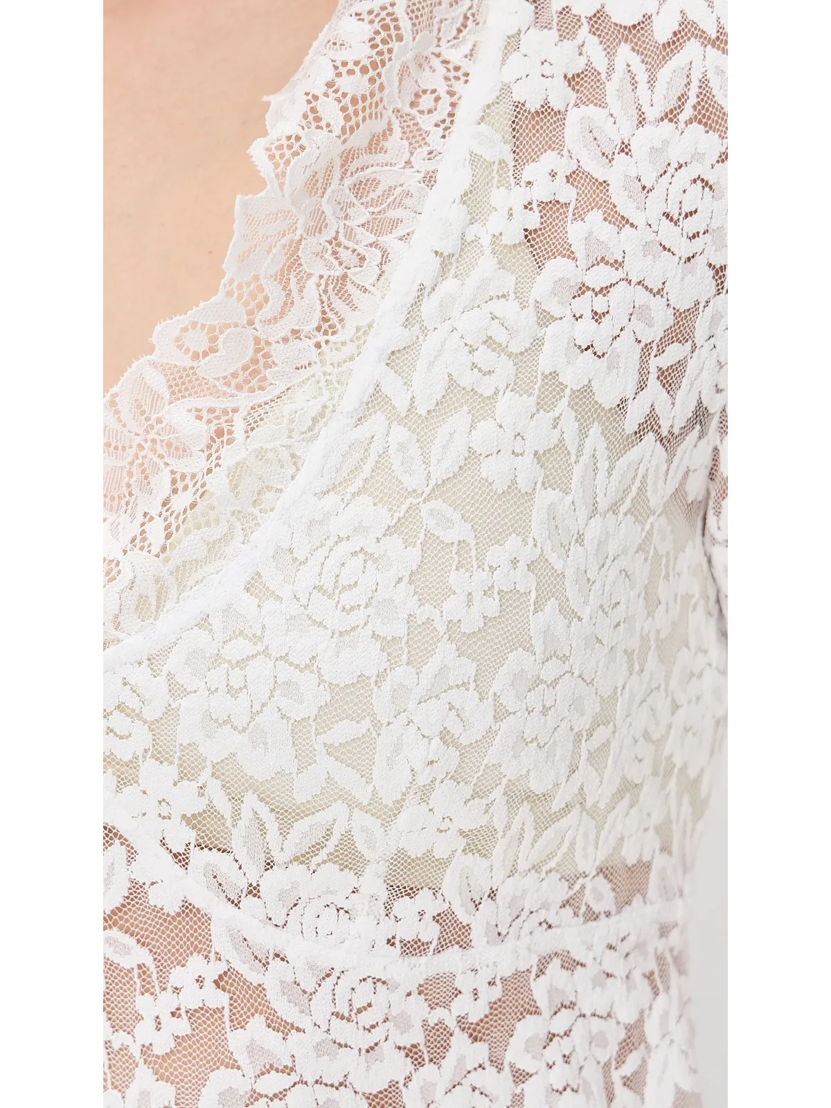 Free People オールデイ レース ロングスリーブ ブラウス - 画像6