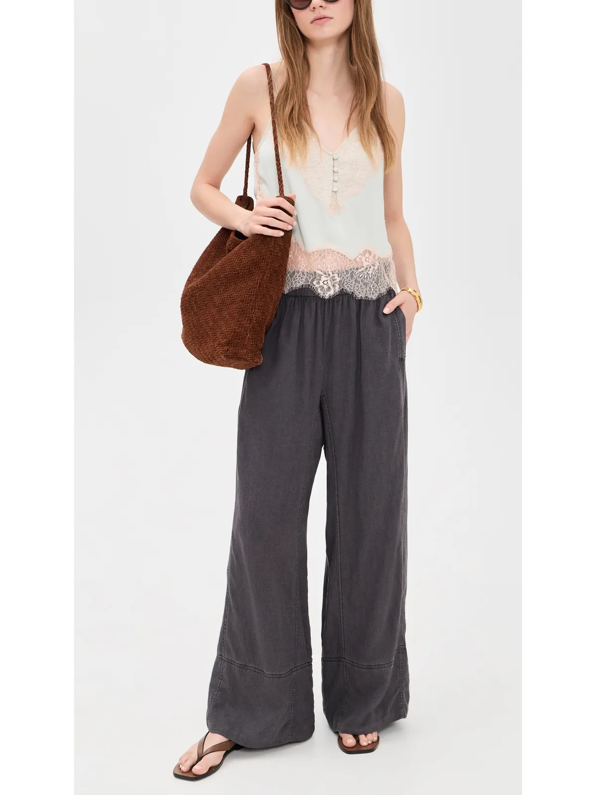 Free People Days End Pull-On Pants Black - 画像5
