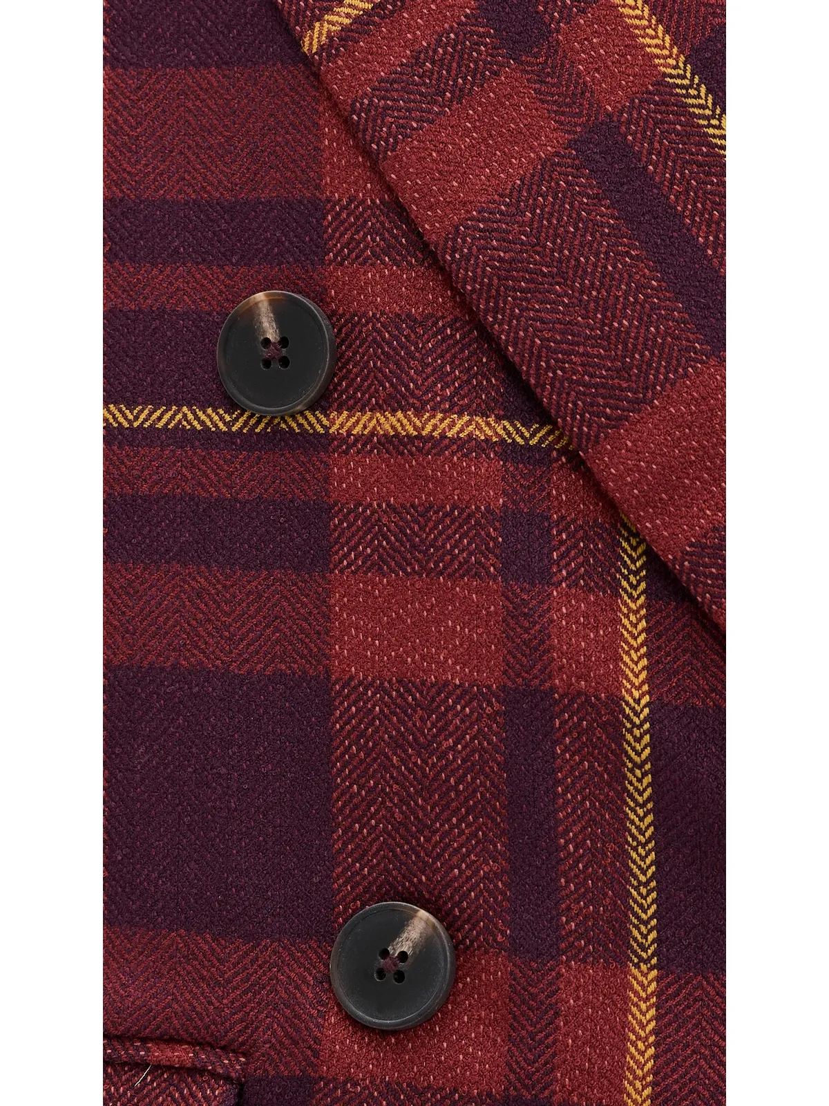 Free People Dean ダブルブレストブレザー プラムコンボ - 画像6