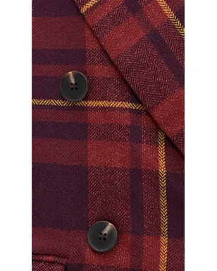 Free People Dean ダブルブレストブレザー プラムコンボ - サムネイル6