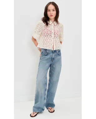 Free People マニー レース ボタンダウン シャツ - サムネイル5