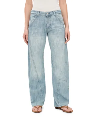 Free People ハイランド ローライズ ボウド ジーンズ アートスクール - サムネイル1