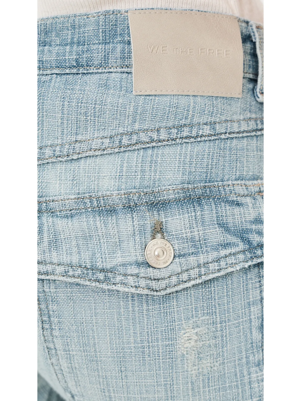 Free People ハイランド ローライズ ボウド ジーンズ アートスクール - 画像6