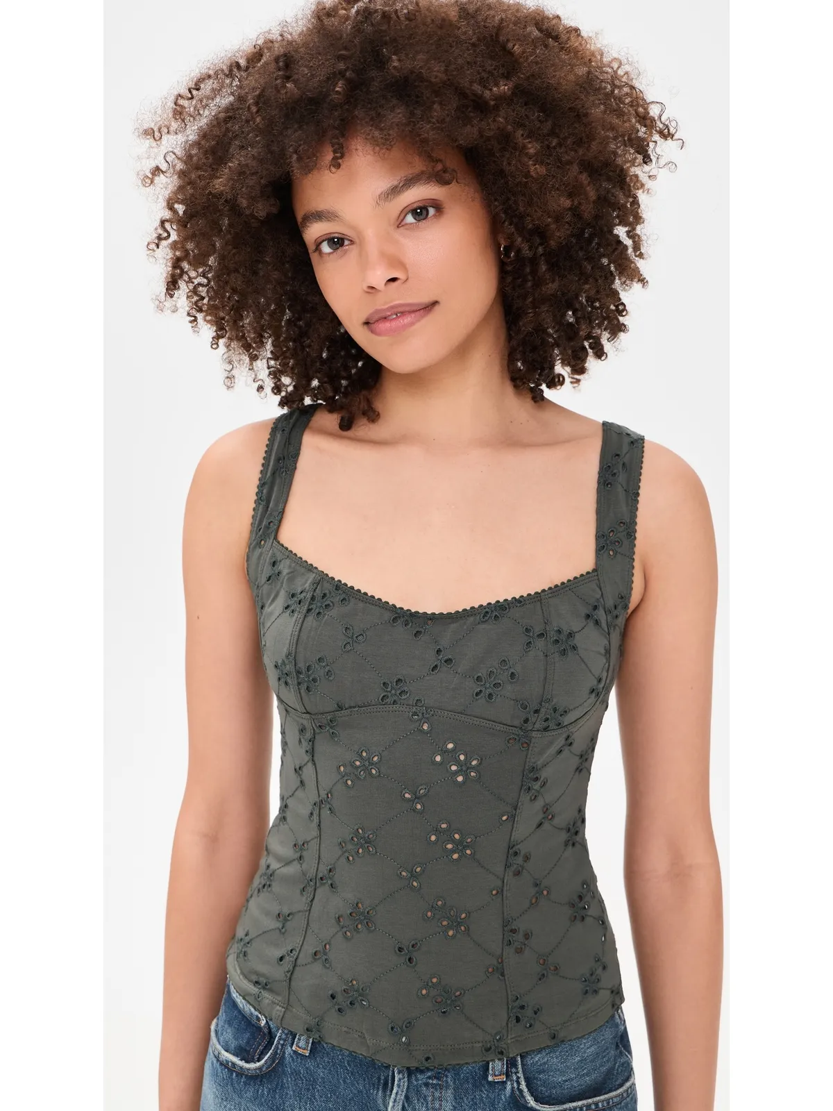 Free People Full Bloom Eyelet Camisole - 画像2