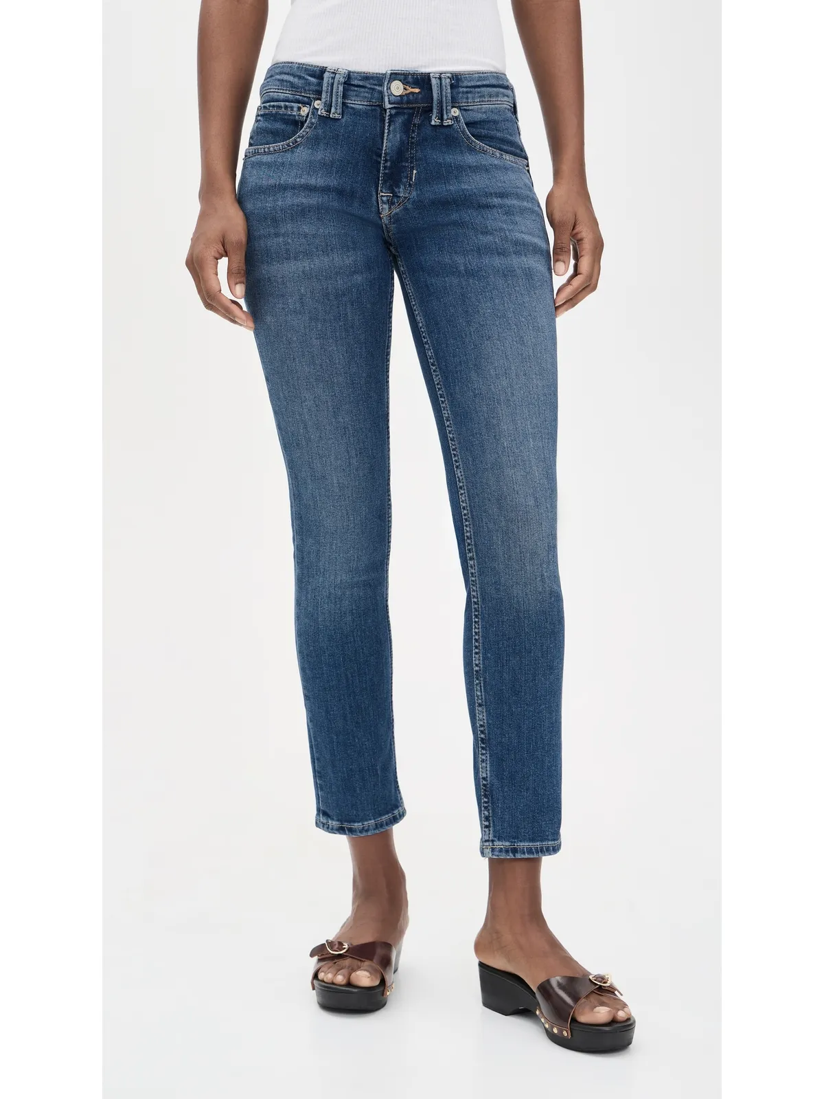 Free People Oracle Slim Straight Jeans Sky's the Limit - 画像2