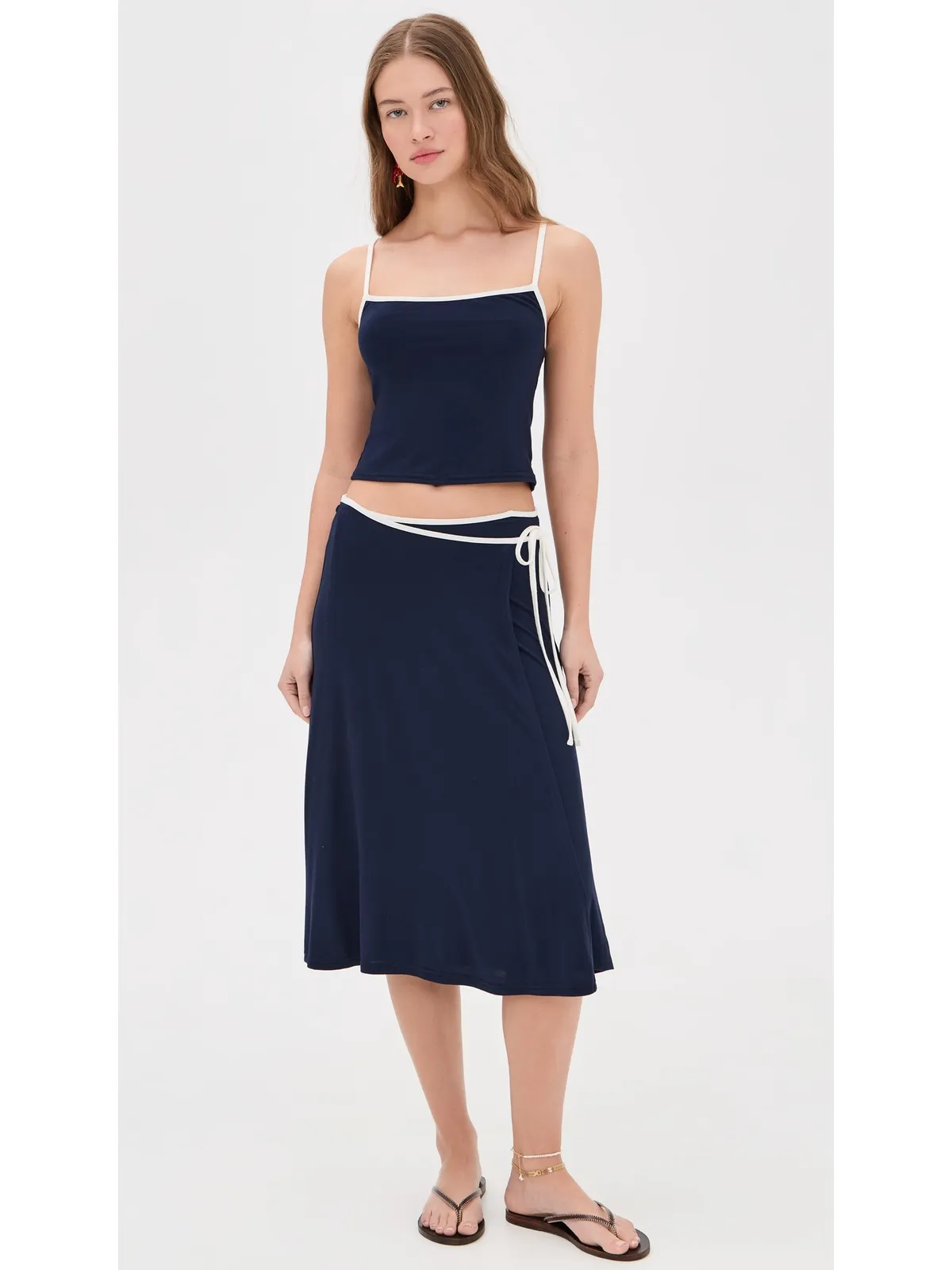 Free People オパル ツーピースセット ネイビーコンボ - 画像2