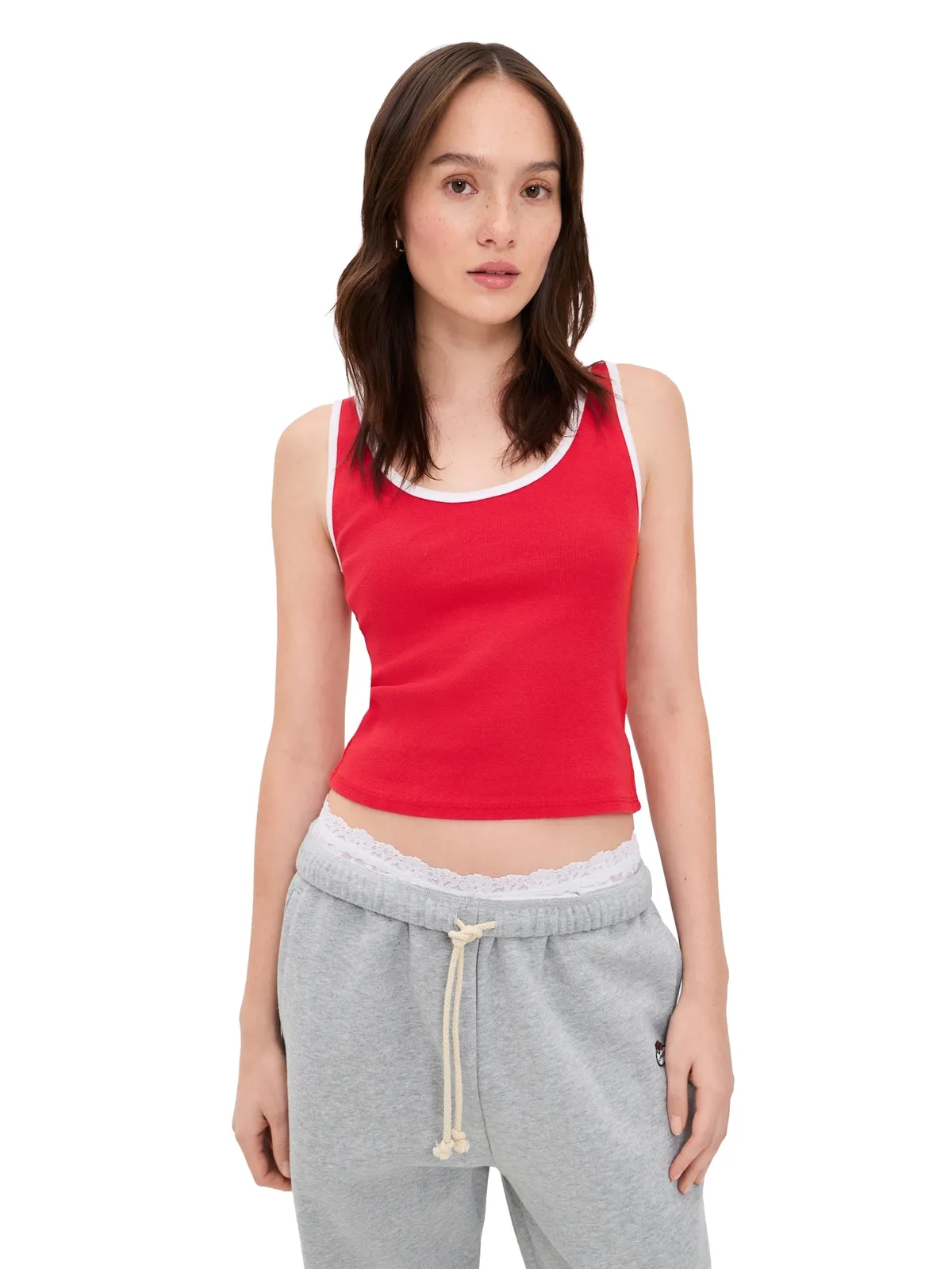 Free People Moxie Tank ハイリスクレッド コンボ - 画像1