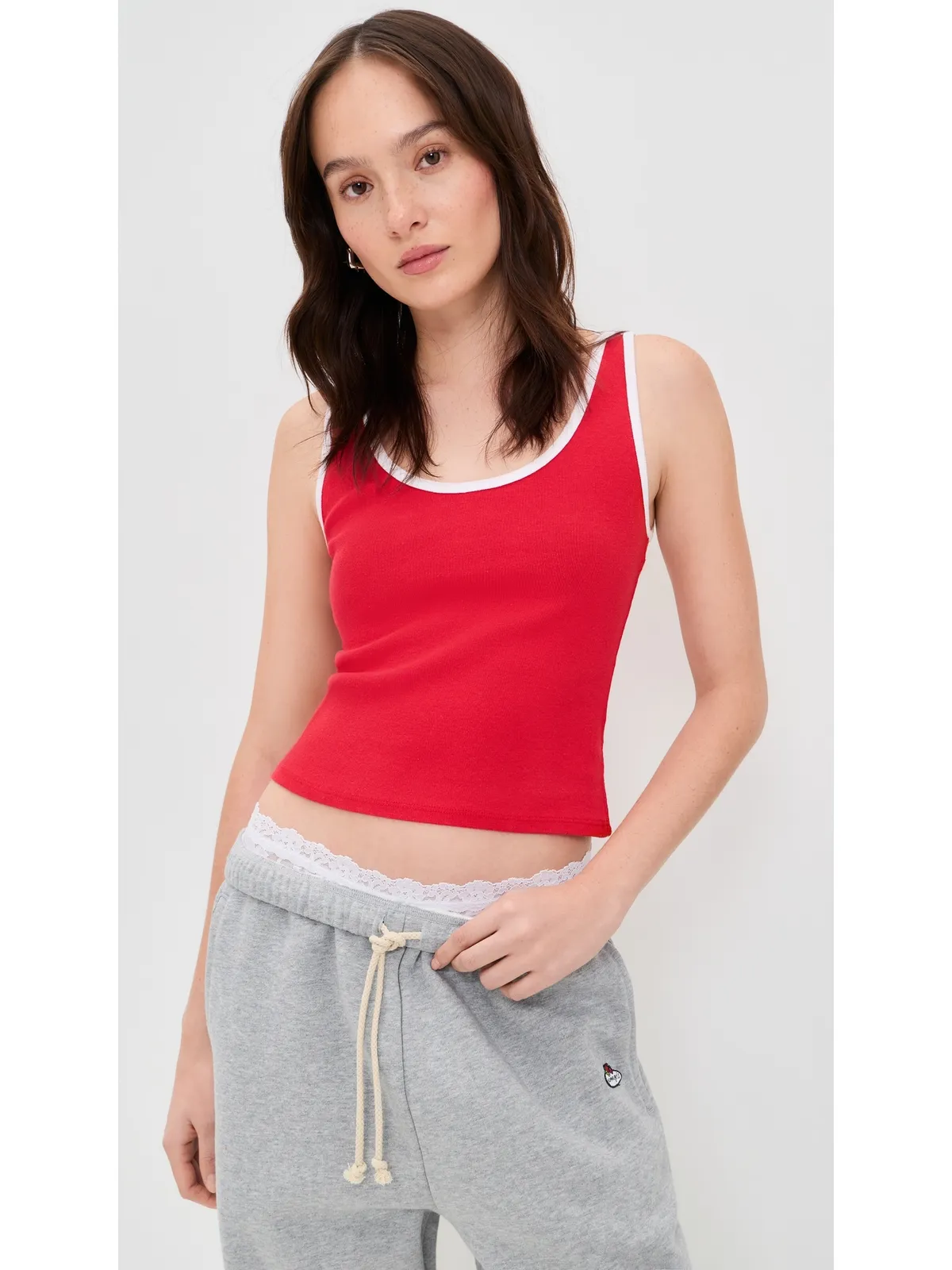 Free People Moxie Tank ハイリスクレッド コンボ - 画像2