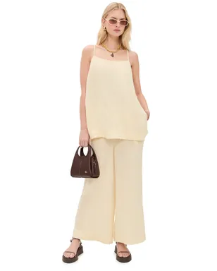 Free People Sightseerリネンパンツ - サムネイル1
