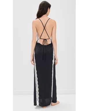 Free People Some Kind of Love マキシスリップ ブラックコンボ - サムネイル4