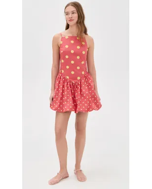 Free People Misty ミニドレス レッドコンボ - サムネイル5