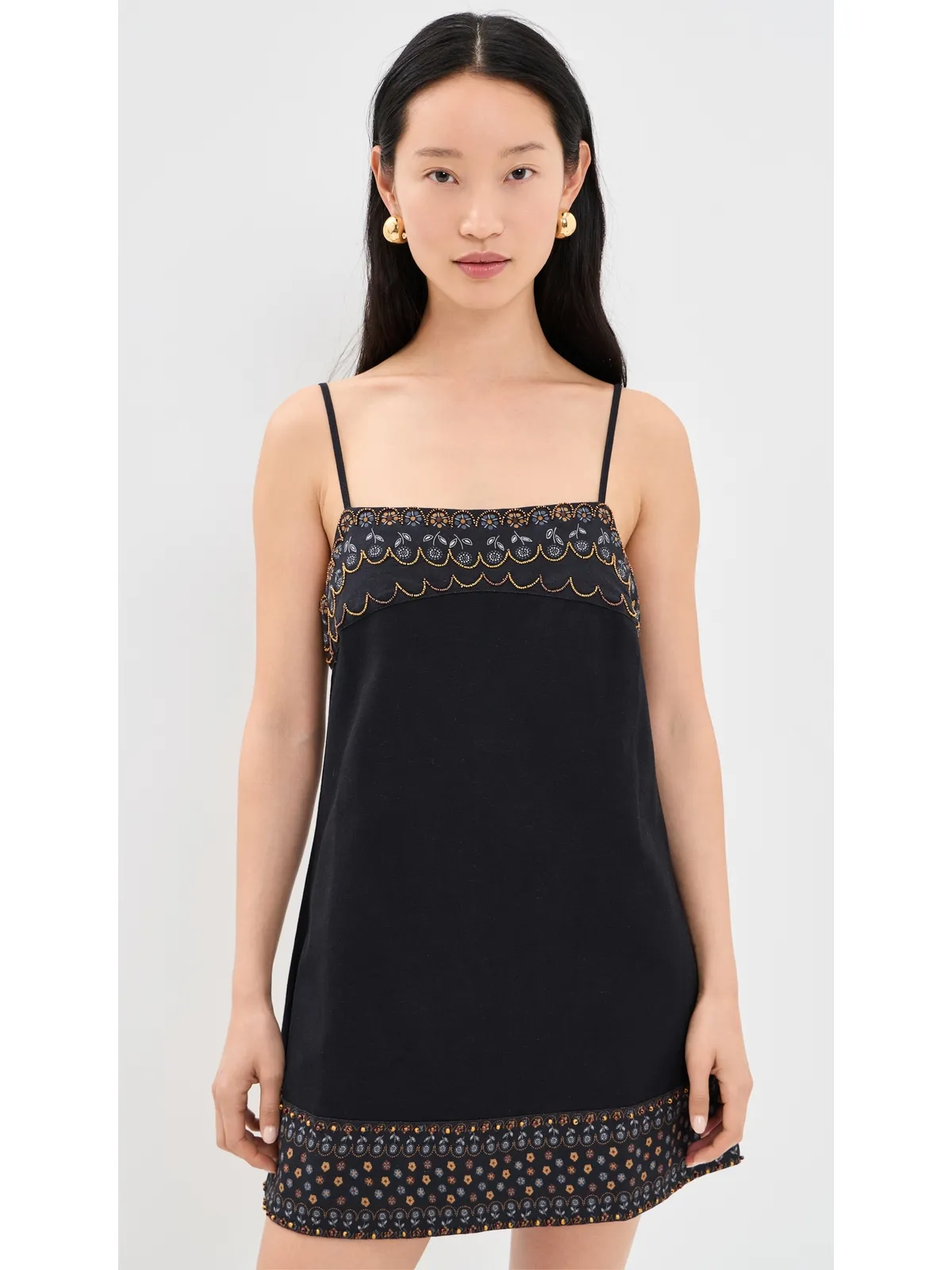 Free People Sunspell Mini Dress Black Combo - 画像2