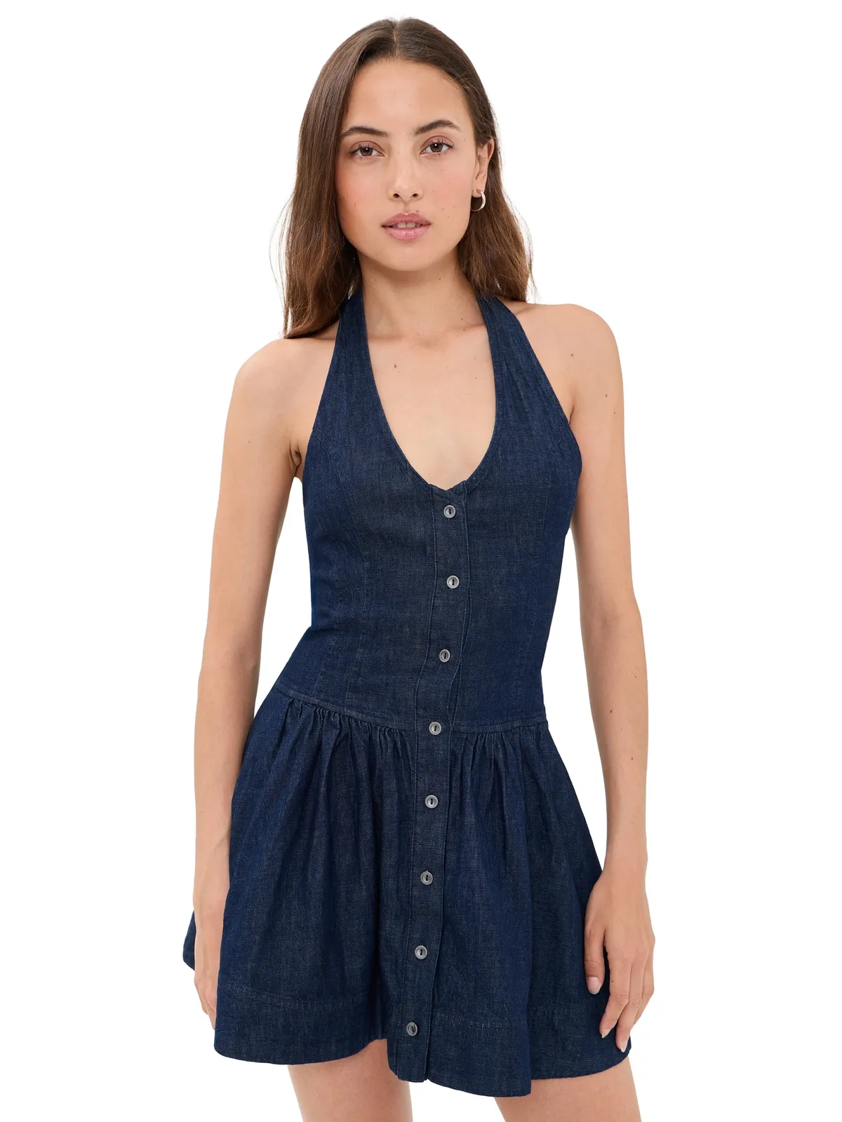 Free People クリーンブレイク デニム ミニドレス - 画像1
