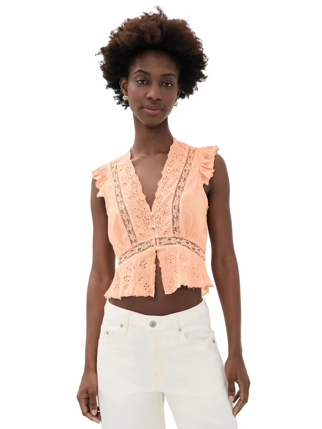 Free People Free People Day Dreamer トップ Peachie Pieの商品画像