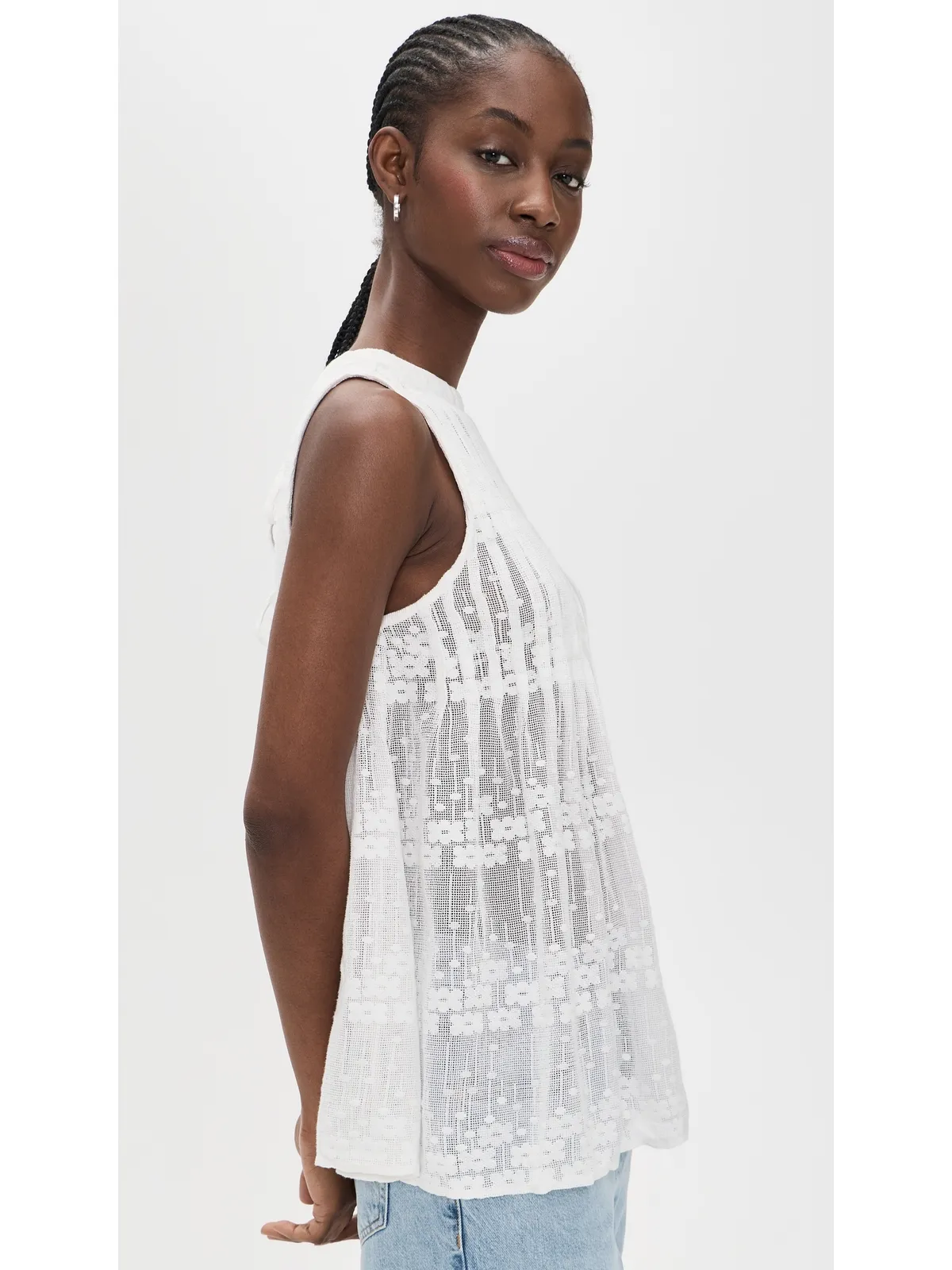 Free People ムーンマジック メッシュ チュニックトップ - 画像4