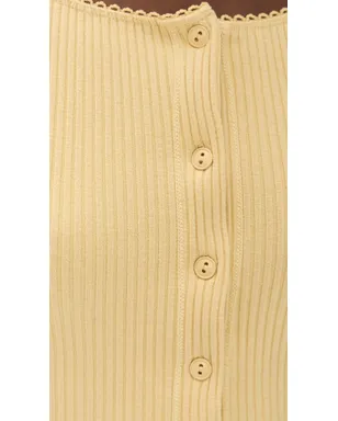 Free People Most Wanted Cardigan Yellow - サムネイル6
