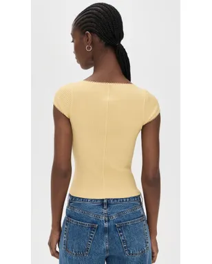 Free People Most Wanted Cardigan Yellow - サムネイル3
