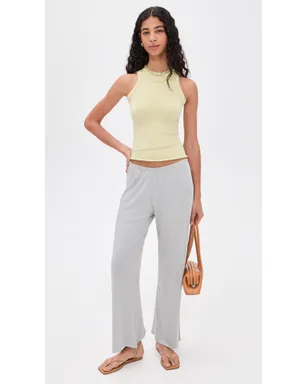 Free People ストライプ柄ソフトシームレスタンクトップ バターイエローコンボ - サムネイル5
