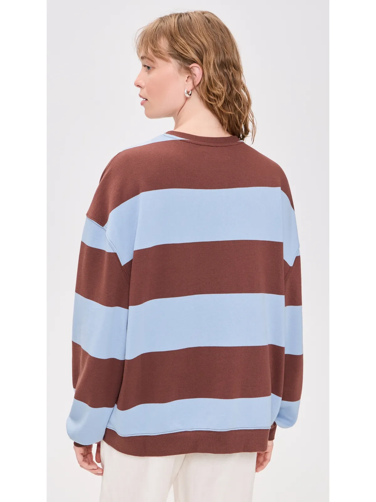Free People クラシックストライプ プルオーバー ペリウィンクル コンボ - 画像3