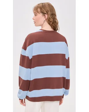 Free People クラシックストライプ プルオーバー ペリウィンクル コンボ - サムネイル3