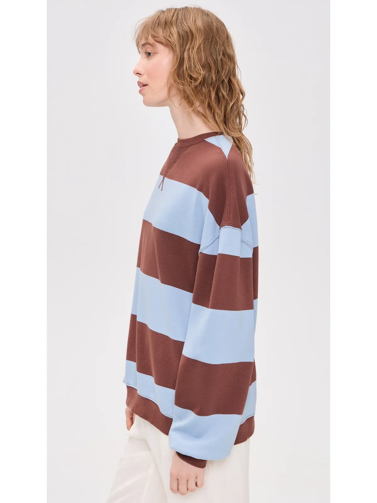 Free People クラシックストライプ プルオーバー ペリウィンクル コンボ - 画像4
