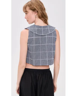 Free People Waiting For Me トップ ネイビーコンボ - サムネイル3