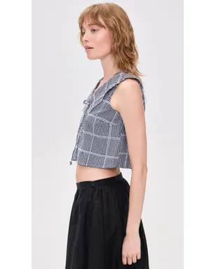 Free People Waiting For Me トップ ネイビーコンボ - サムネイル4