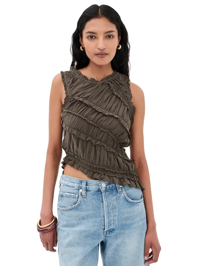 Free People Free People ピンクサンズ スモックトップ チョコレートの商品画像