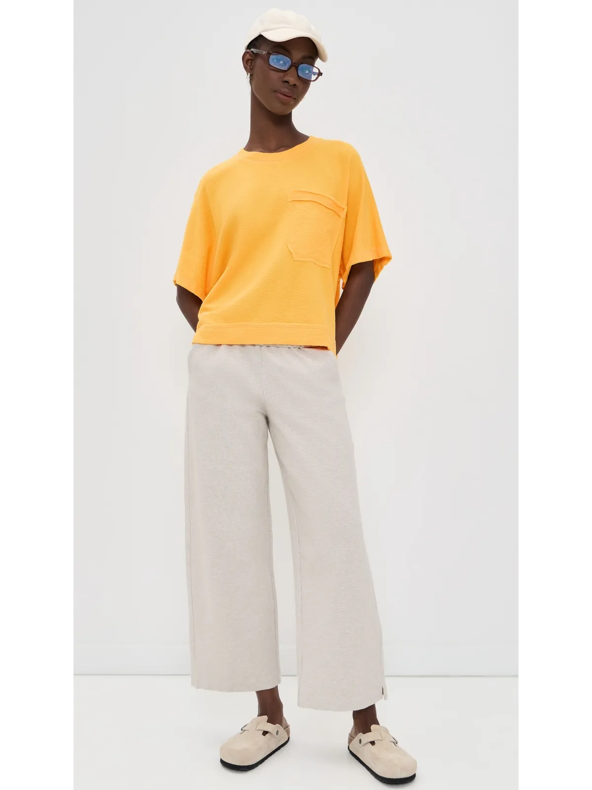 Free People Staycation Sleep Tee Banana Citrus - 画像5