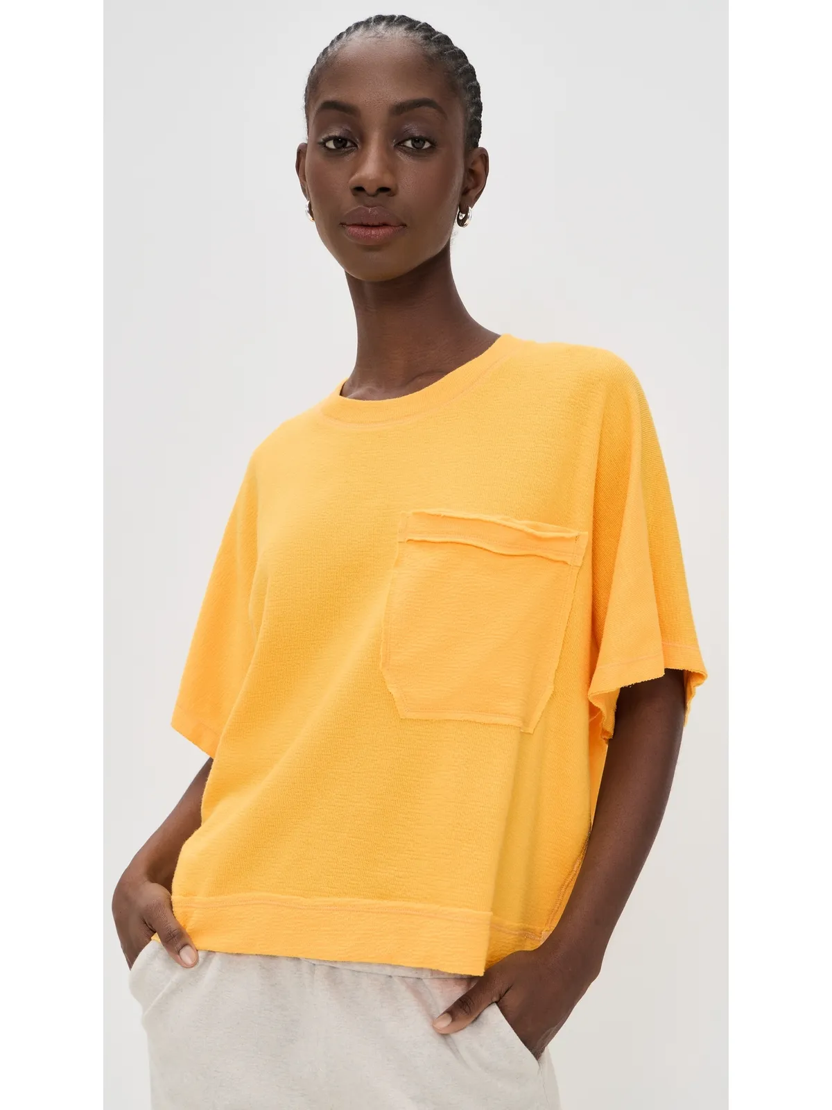 Free People Staycation Sleep Tee Banana Citrus - 画像2