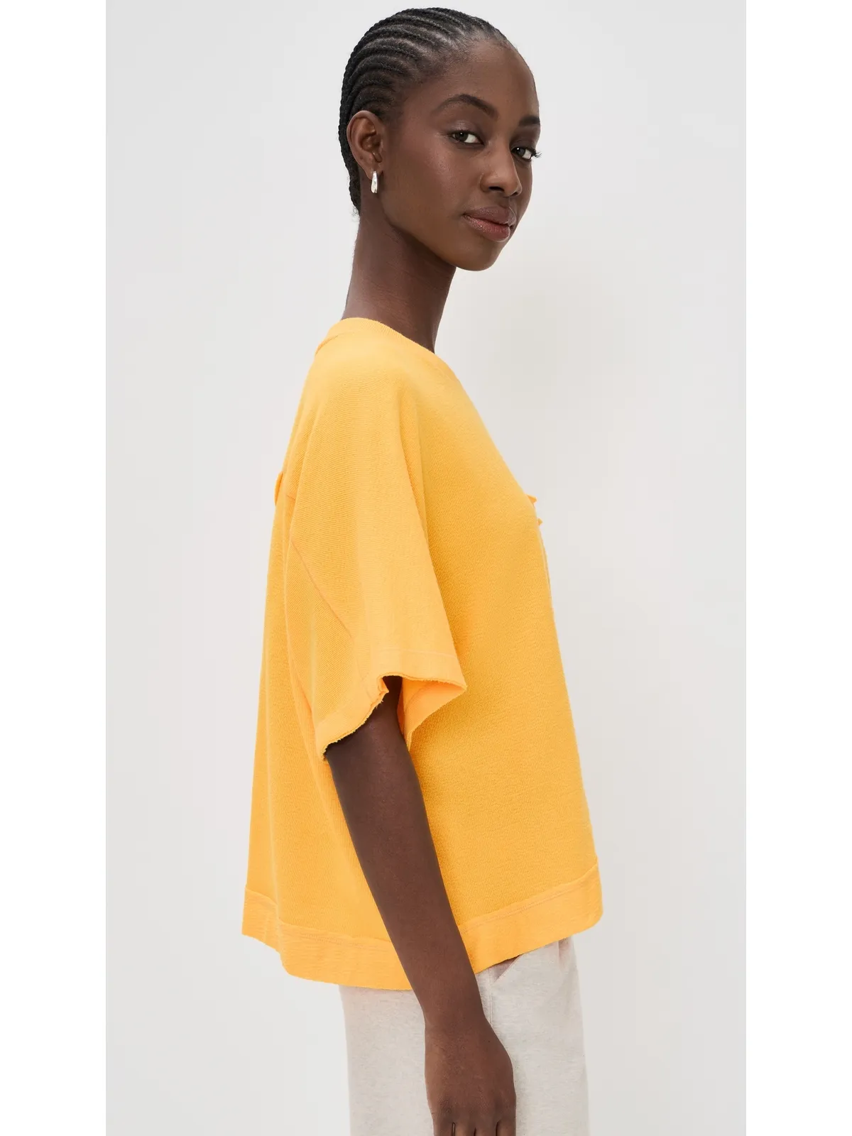Free People Staycation Sleep Tee Banana Citrus - 画像4