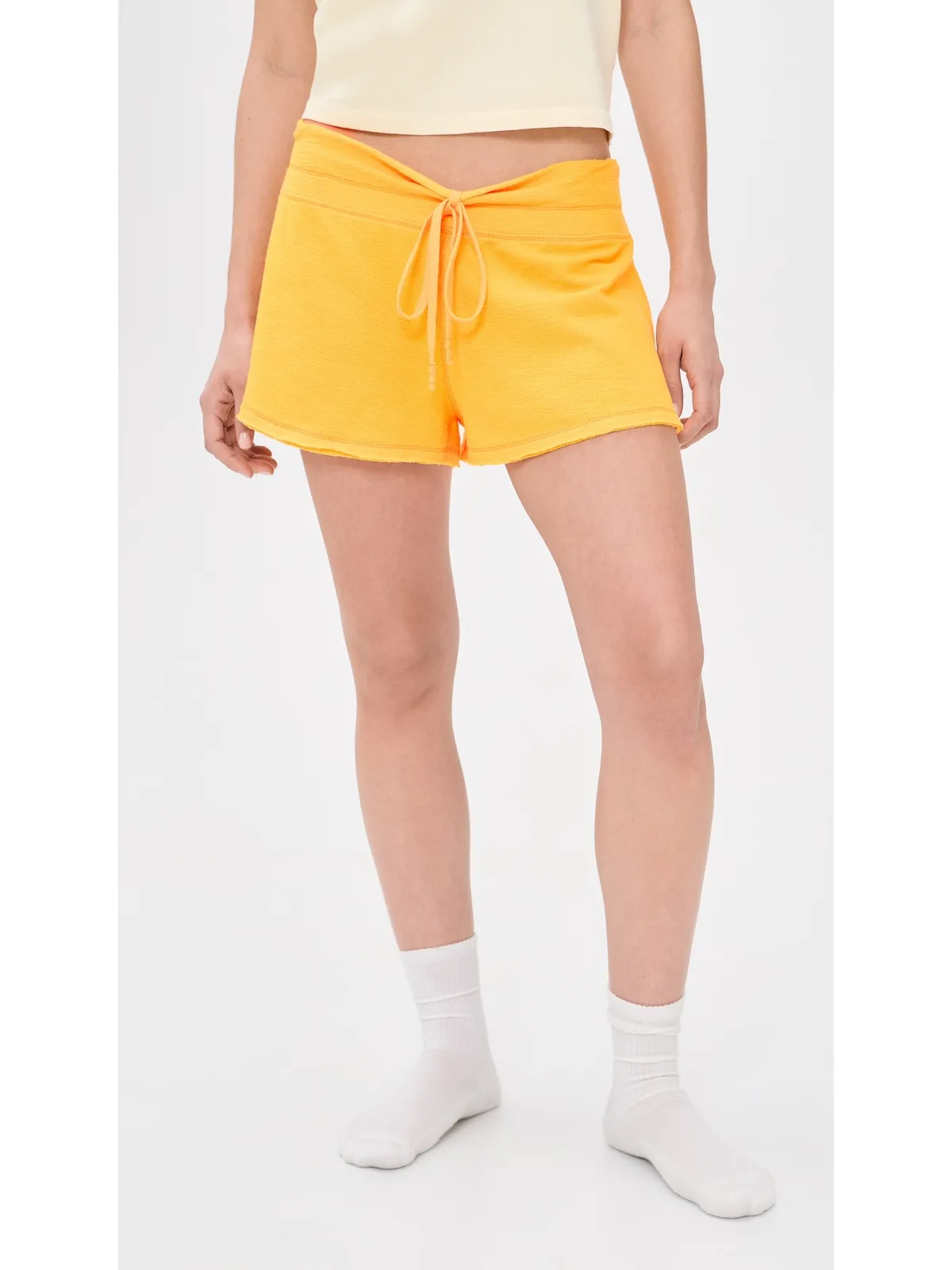 Free People Staycation Sleep Shorts Banana Citrus - 画像2