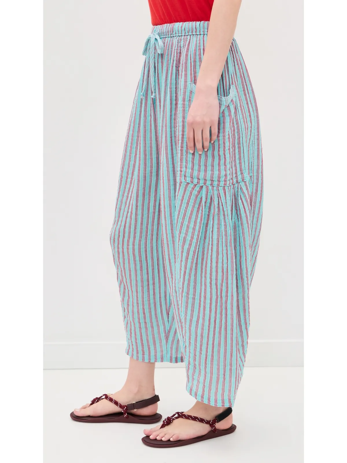 Free People ストライプ クイン パンツ - 画像4