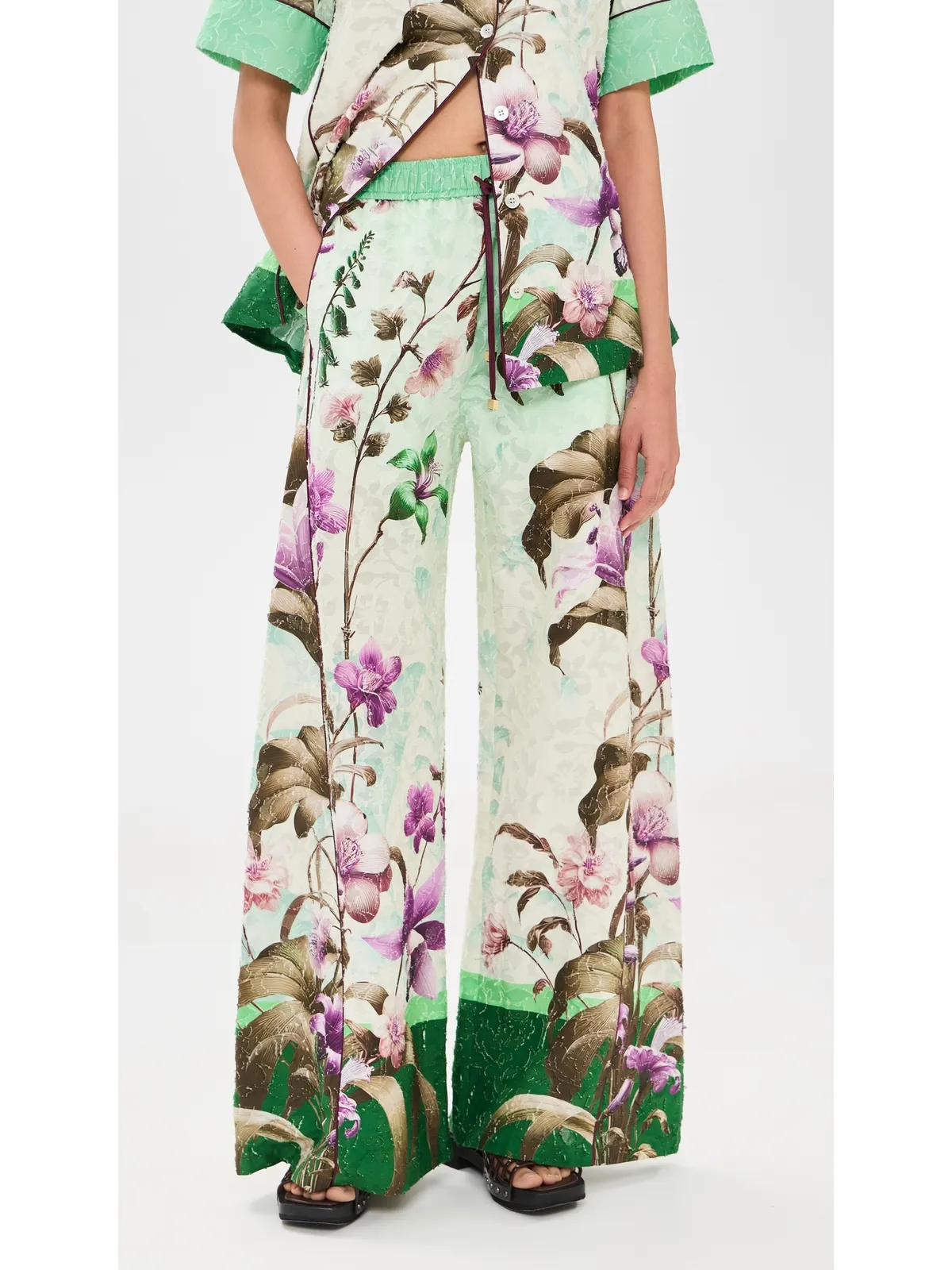 F.R.S For Restless Sleepers アパテパンツ Wild Floral Verde - 画像2