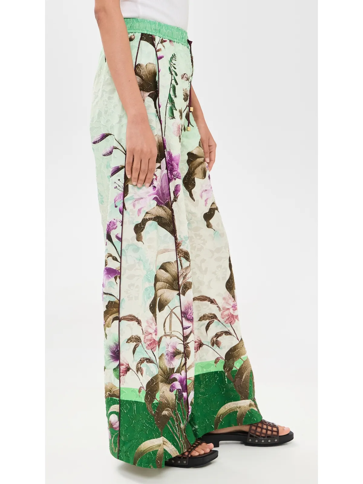 F.R.S For Restless Sleepers アパテパンツ Wild Floral Verde - 画像4
