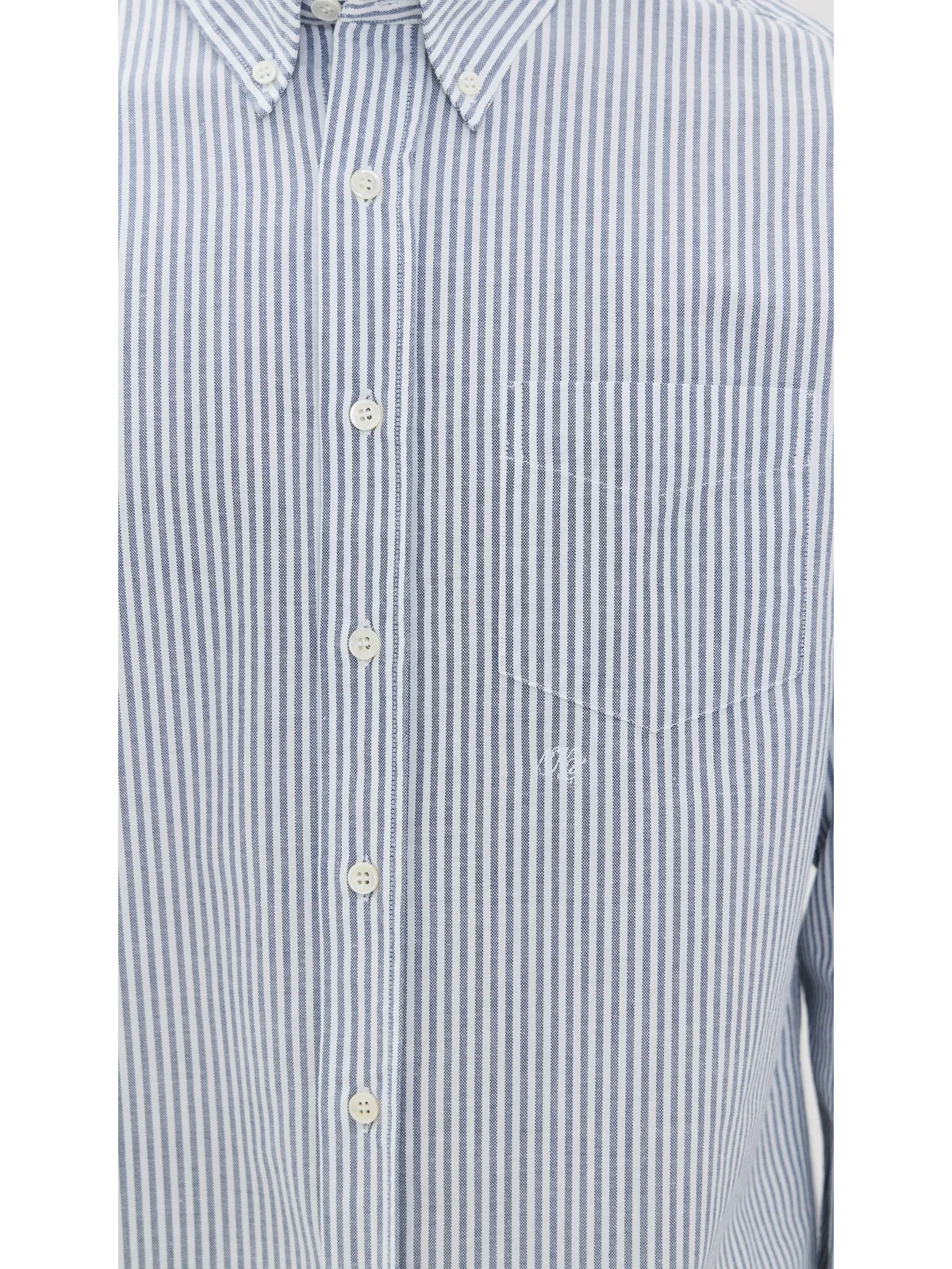 Knickerbocker ビーフィーコットンオックスフォードシャツ ネイビーストライプ - 画像6