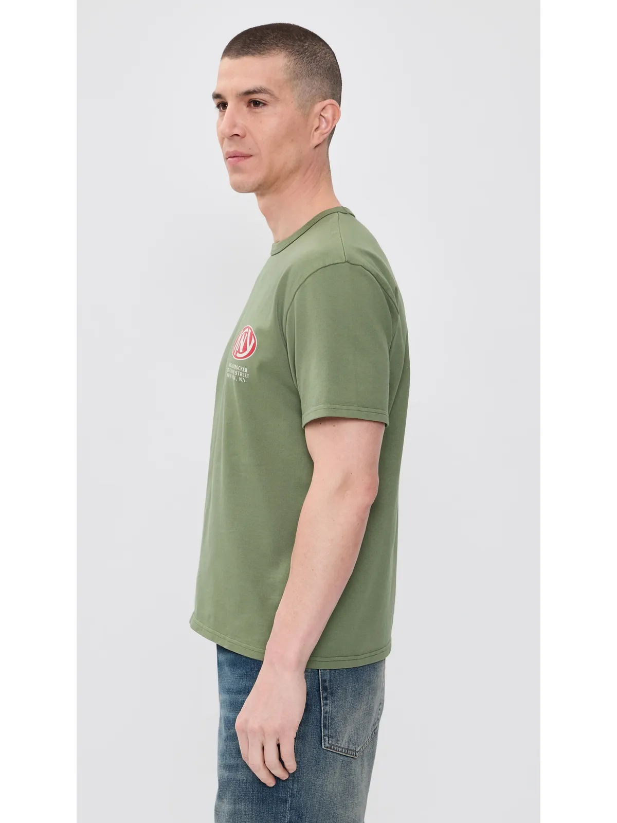 Knickerbocker ヘヴィウェイトTシャツ オリーブ - 画像4