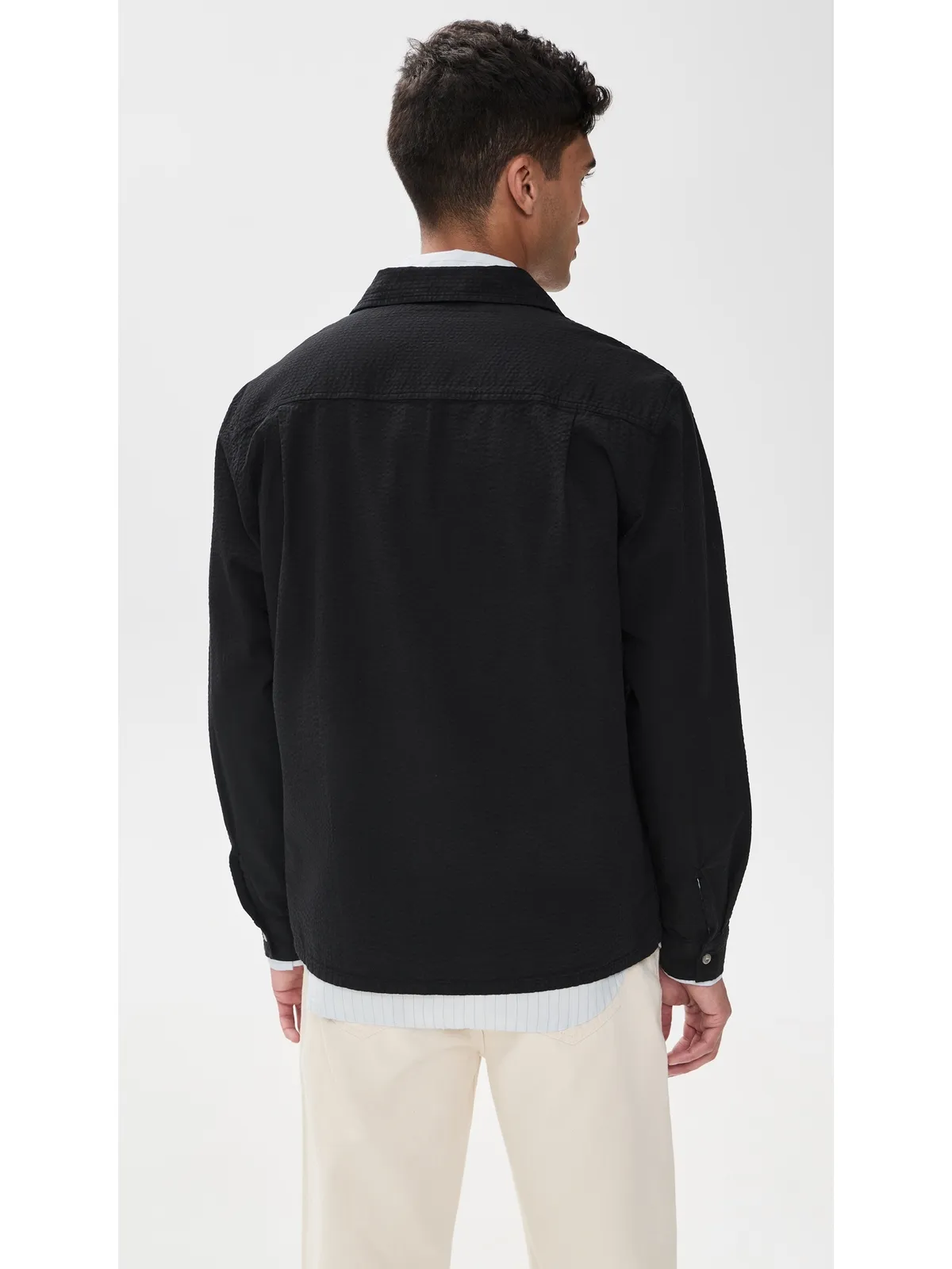 Knickerbocker Fulton シアサッカーシャツ ブラック - 画像3