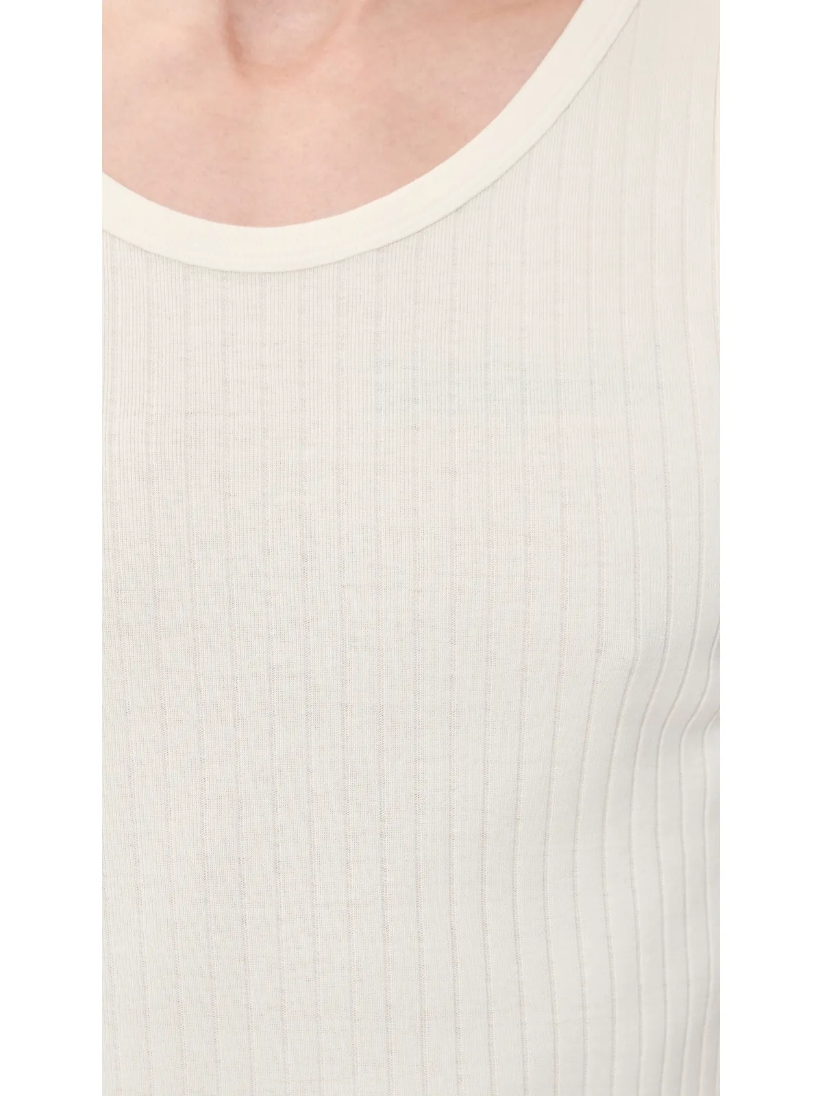 Knickerbocker リブ編みタンクトップ ミルク - 画像6
