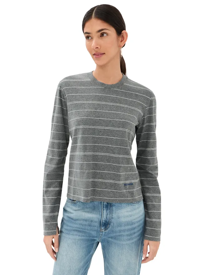 Kallmeyer Kallmeyer Wynn ロングスリーブTシャツ Heather Grey/Ivoryの商品画像