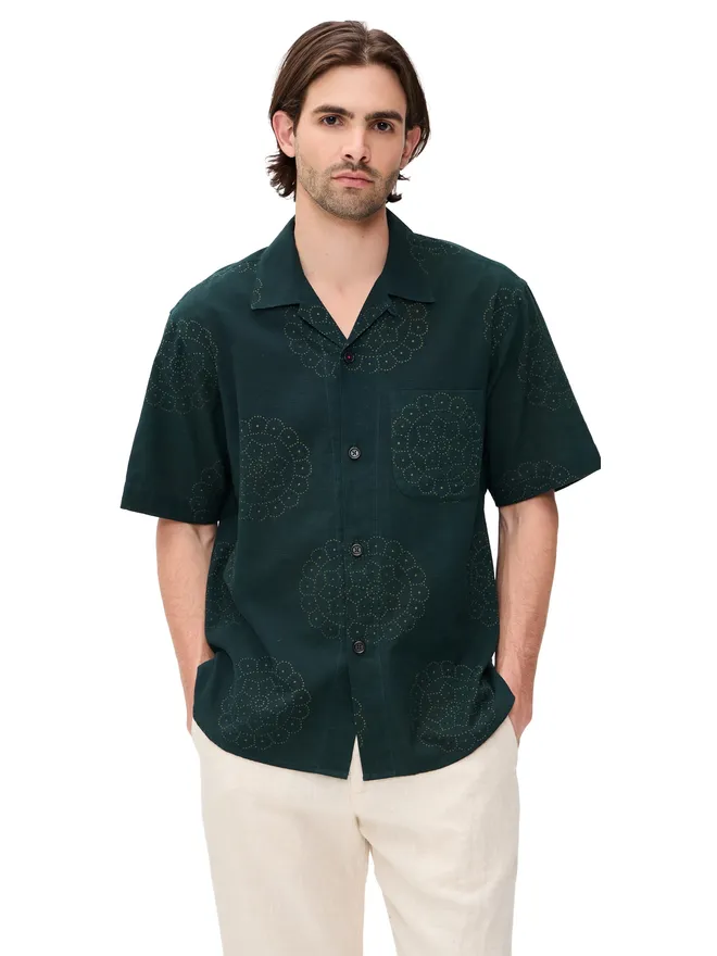 Kardo Kardo Ronen プリントシャツ グリーンの商品画像