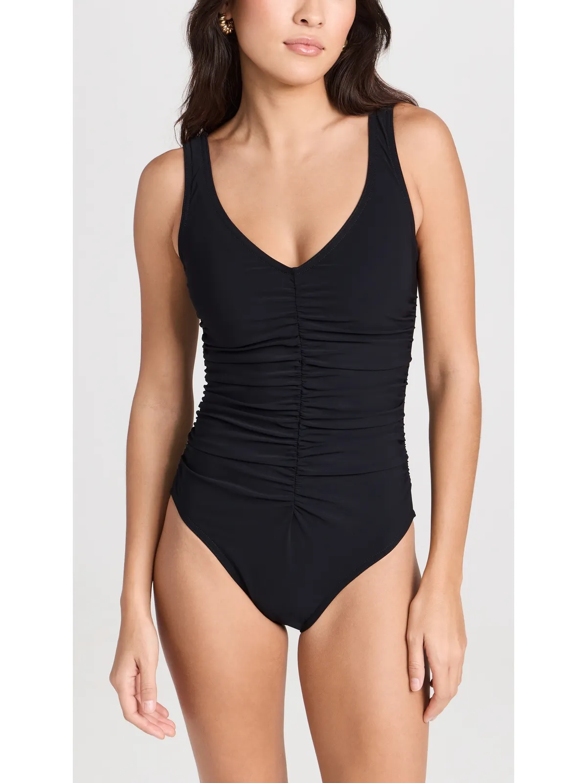 Karla Colletto Vネック アンダーワイヤー付き ワンピース水着 - 画像5