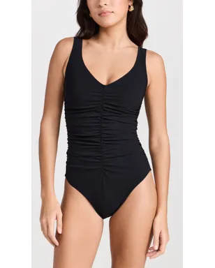 Karla Colletto Vネック アンダーワイヤー付き ワンピース水着 - サムネイル2