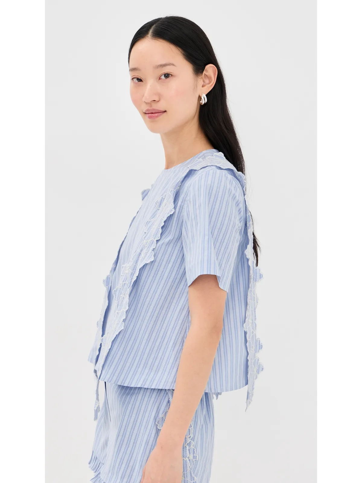 Kika Vargas Ronke Top Blue - 画像5