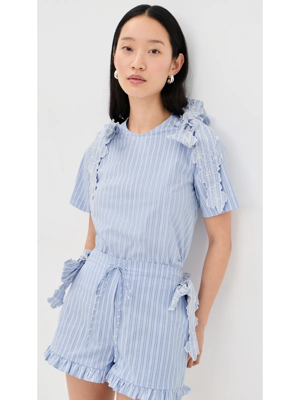 Kika Vargas Ronke Top Blue - 画像2