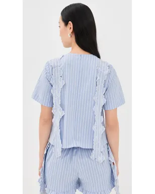 Kika Vargas Ronke Top Blue - サムネイル4