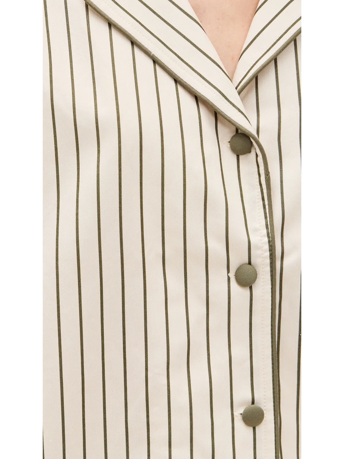 Hommey Short Sleeve Shirt Matcha Stripe - 画像6