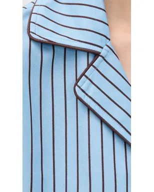 Hommey ショートスリーブスリープシャツ Ice Chocolate Stripes - サムネイル6