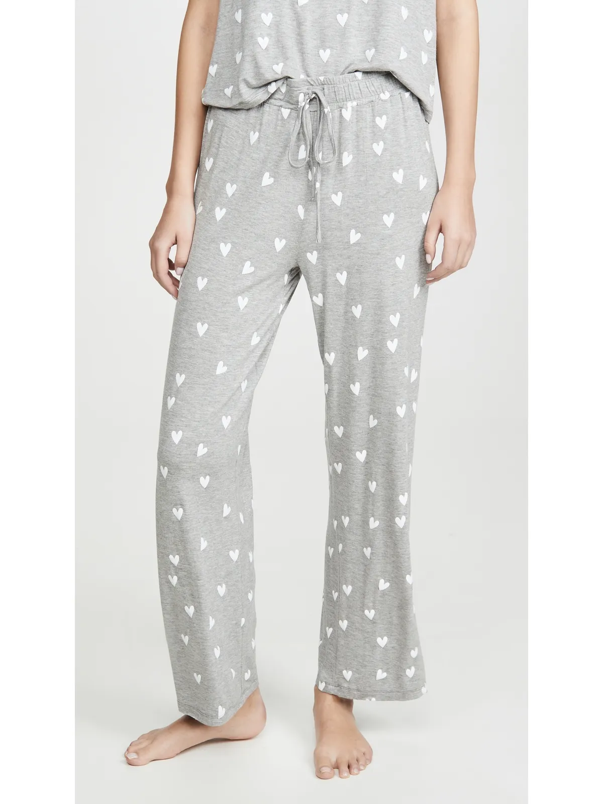 HONEYDEW All American PJ Set Heather Grey Hearts - 画像5