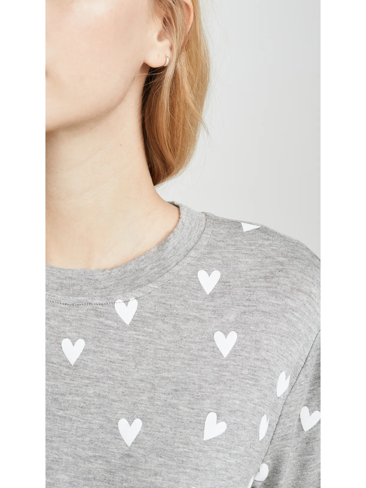 HONEYDEW All American PJ Set Heather Grey Hearts - 画像6